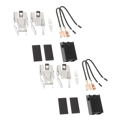 KALLORY 2 Sets Electric Stove Receptacle Kit Surface Burner Plug Block, Range Burner Heating Elements Replacement for Electric Cooktop Ovens in Kitchen
