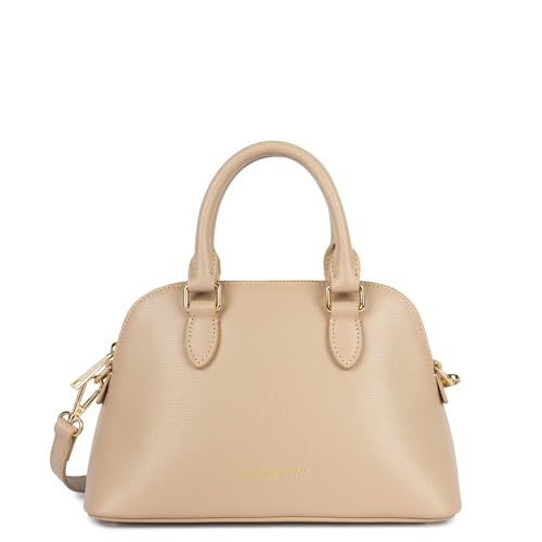 Sac demi lune LANCASTER Sierra Jia rigide en cuir de vachette