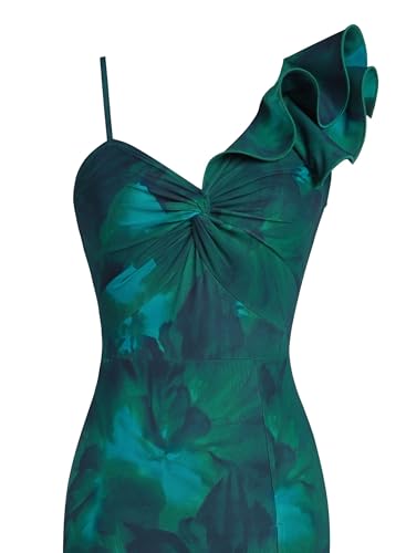 Image of VFSHOW Womens Ruffle One Shoulder Formal Prom Evening Gala Maxi Dress