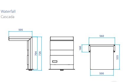 AstralPool Cascata Pluvium in acciaio Inox e legno...