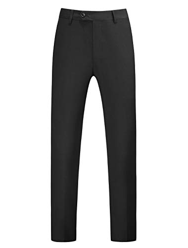 Mogu Mens Casual Dress Suit Slim Fit Stylish Blazer Coats Jackets Us Size Blazer 38/Pants 34 Black #TOP5