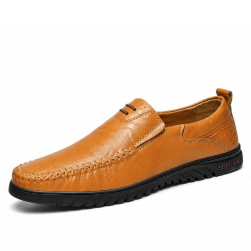 Zapatos para conducir de hombre en cuero idóneos para la oficina y el uso diario