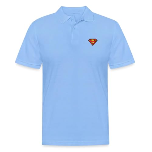 Superman Polo Homme avec Broderie Petit Logo S-Shield Spreadshirt