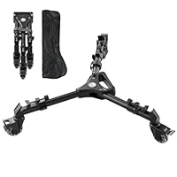 SIRUI Fotografie Stativ Dolly, Schwerlast Universal Stativ Räder mit 7,6 cm Gummirädern, Verstellbare Beine, 15 kg Tragfähigkeit für DSLR, Camcorder, Foto Video Beleuchtung, AM-DF02