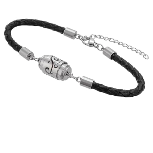 FINGERINSPIRE Diffusor Armband Für Ätherische Öle Mit Schwamm Aromatablette 19.3cm Langes Gliederarmband Aus PU Leder Mit 10 Schwammtabletten Für Aromatherapie Aktivitäten Im Freien Und Geschenk