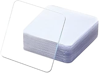 Clear Double Sided Mounting Tape Squares Heavy Duty, Traceless Super Sticky Gel Pads Removable, Multifunctional Adhesive Tape for Cell Phone, Car, DIY Craft, Home Office Wall (30Pcs)