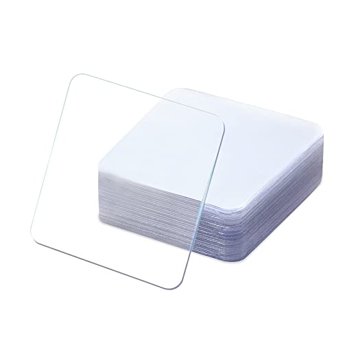 Durchsichtiges doppelseitiges Montageband, quadratisch, strapazierfähig, spurlos, super klebrig, Gel-Pads, abnehmbares multifunktionales Klebeband für Handy-DIY-Wand (30 Stück) Cover