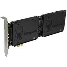 Sedna - PCI Express Quad 2.5 Inch SATA SSD Controller Card with Built in Power Circuit, no Need SATA Power Connector SSD/HDD not Included
