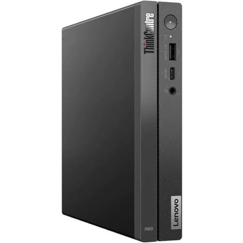 Image of Lenovo ThinkCentre neo 50q Gen 4 12LN000CUS Desktop Computer - Intel Core i5 13th Gen i5-13420H Octa-core (8 Core) - 8 GB RAM DDR4 SDRAM - 256 GB M.2 PCI Express NVMe 4.0 x4 SSD - Tiny - Black