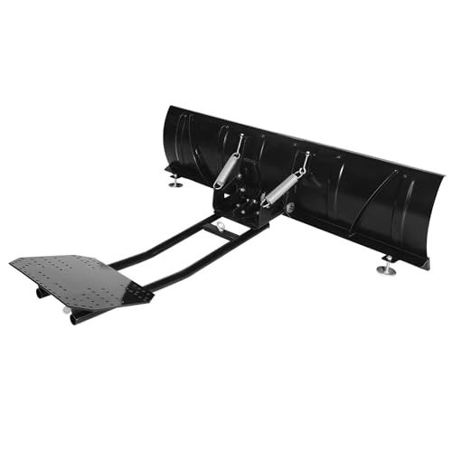 VEVOR Schneeschild, 1524x385 mm Universal-Schneepflug, Höhe & Links-Rechts verstellbar, Räumschild, Stahl-Schneeschieber, 3 Montageoptionen, zur Schneeräumung, für die meisten ATVs & UTVs