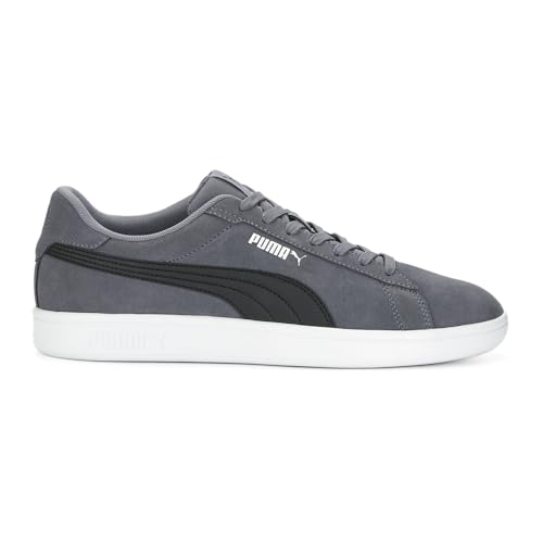PUMA Smash 3.0 - Zapatillas deportivas con cordones para hombre, estilo casual, color gris, Gris, 45 EU
