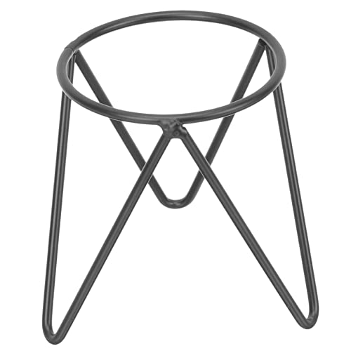 DECHOUS Soporte De Bola De Cristal Decoración Del Hogar Tanque De Terrario Jarrones Negros Para Flores Soporte De Esfera De Metal Decoración Contenedor De Vidrio Floreros De Vidrio