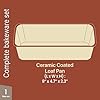Premium Loaf Pan 1 lb – Aluminum, Ceramic Non-stick Coating, PTFE & PFOA Free, Even Heat, Non-toxic, 4.7" x 9", Perfect for Pound Cakes, Breads, & More - Marble #1