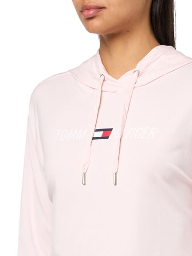 Image of Tommy Hilfiger Women's Lightweight Logo Hoodie Sweatshirt