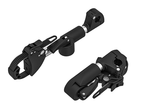 EUFAB 11247 Verstellbarer Strap-Rahmenhalter 27cm, Schwarz/Silber
