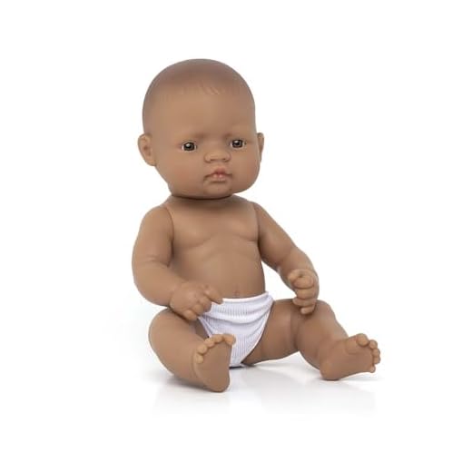 Miniland – Muñeca bebé Asiática Niña de Vinilo Suave de 32cm con rasgos étnicos y sexuado para el Aprendizaje de la Diversidad con Suave y Agradable Perfume. Colección de Diferentes etnias y sexos.