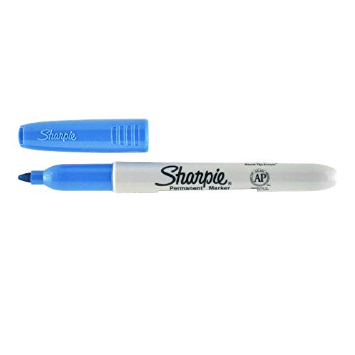 Newell Brands, Sharpie Permanent Marker, Fine Point, Metallic Blue Marker (2029672)