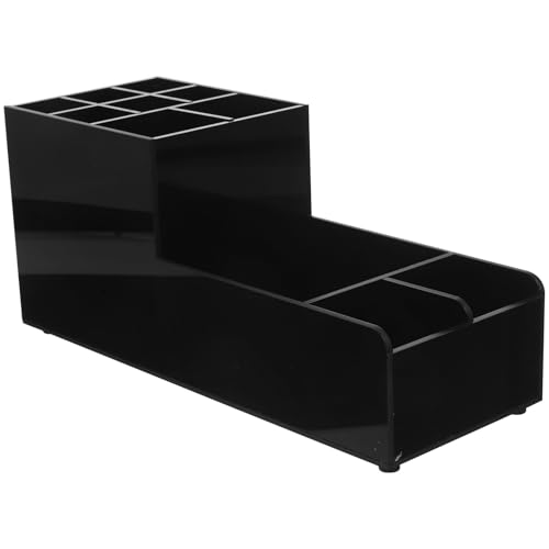 Distributeur multifonction bar au design bicolore noir et marron élégant - 2