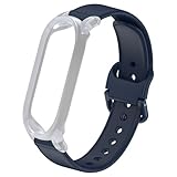 TUDIA Snap-On PC-Hülle mit verstellbarem Silikon-Armband [Extra Lang] für PLAUD NotePin KI-Rekorder [für breitere Handgelenke] Leichte & komfortable Wearable-Halterung - Mitternachtsblau