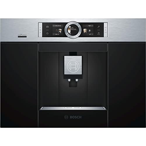 Bild 1 Bosch CTL636ES6 Serie 8 Smarter Einbau-Kaffee-Vollautomat, 45 x 56 cm Nische, 2,4L Wassertank, autoMilk Clean nach jedem Getränk, SilentCeram Drive leises Mahlwerk, MyCoffee Getränke speichern