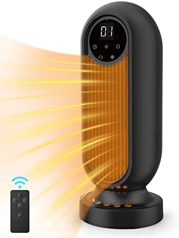 Amazon.com: Infray Space Heater, 1500W Oscillating Ceramic Tower Heater,  Portable Fast Heating Electric Fan Heater with Adjustable Thermostat, 12Hrs  Timer, Remote Control u0026 LED Display for Home Office Indoor Use : Home