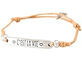 c'est la vie film imdb Hochwertiges verstellbares Textil Armband mit C´EST LA VIE (So ist das Leben) gravierter Botschaft.