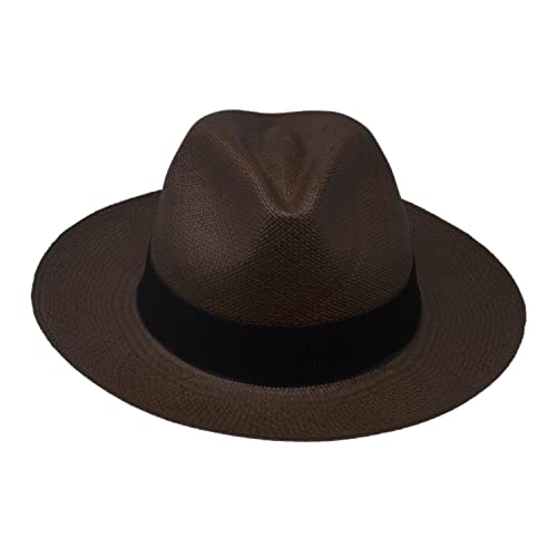 Image of Gamboa Original Panama Hat for Men and Women Fedora Straw Summer Beach Sun Hat Protection UV UPF50+