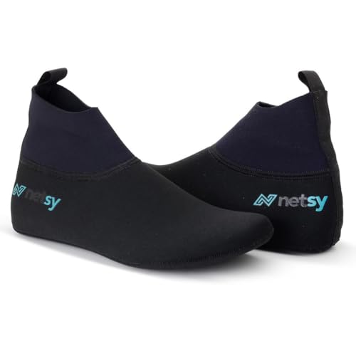 Sapatilha Meia Beach Tennis Netsy Esporte Areia Praia Agua (BR, Numérico, 36, Regular, Regular, Pret