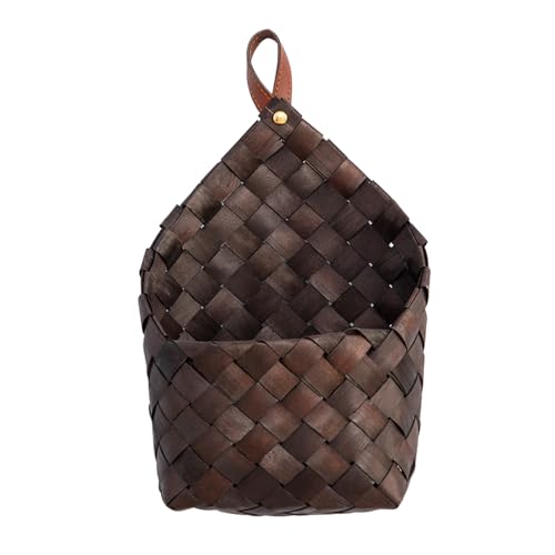 DGANXUN, Wood Chip Wall Storage For Bedroom Wall Hanging, (Coffee Color)