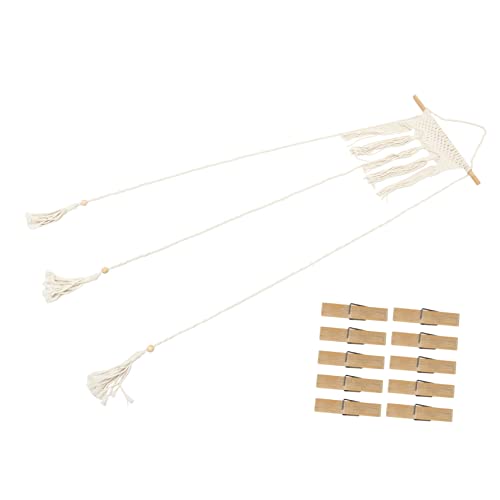 Abaodam 2Pcs Woven Photo Folder Woven Wall Hangings Large Macrame Wall Hanging Hangers To Decorate Wall Collage Picture Frames Wall Photo Collage Frame Macrame Picture Hanger Photo Holder #TOP1