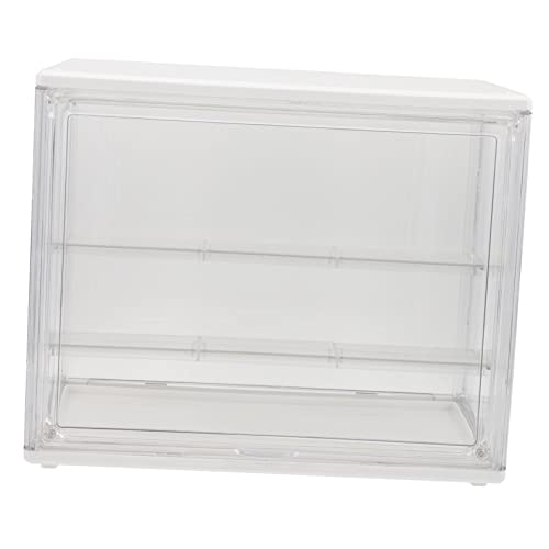 Toyvian Estuche De Almacenamiento Apilable Transparente Para Libros y Artículos Diversos Caja De Presentación De Escaparate Para Organización y Exhibición Compacto y Diseño