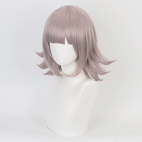 HIROAKIYA Chiaki Nanami Cosplay Peruca, Chiaki Nanami Peruca com Grampo de Cabelo e Touca de Peruca