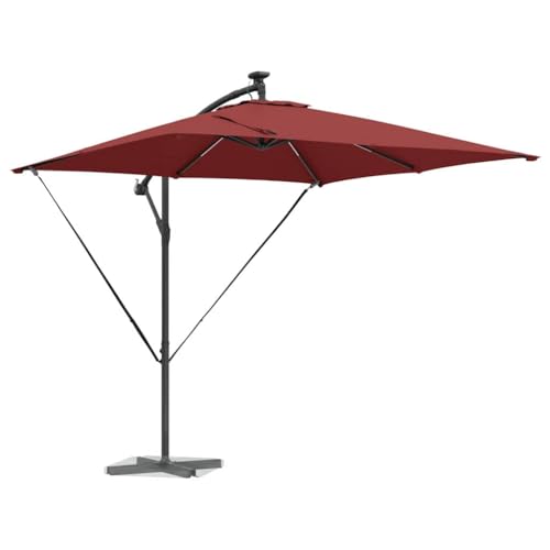 vidaXL Parasol Terracotta 249 x 249 x 250 cm Polyester en Aluminium