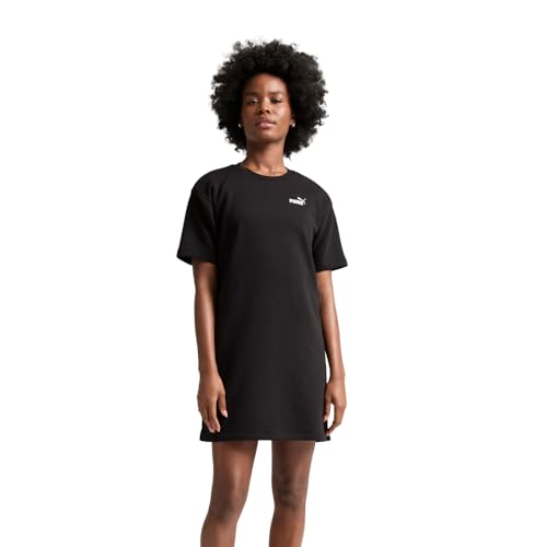 Puma Women's Essentials Short Sleeve Dress, Puma Black SS25, XX-Large