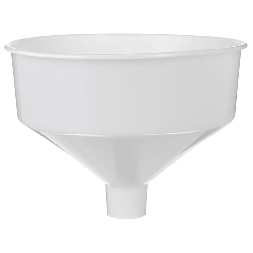 Cabilock Large Kitchen Funnel Wide Mouth Plastic Funnel for Beer Oil Beverage Filling Spill-Free Pouring Tool 10.43 Inch Food Grade Material