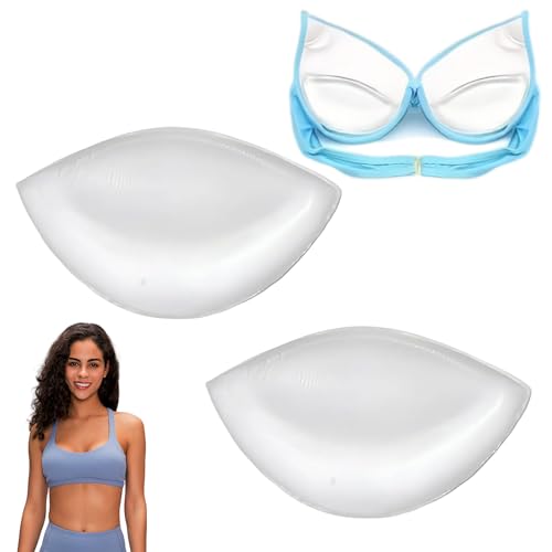 HORREX 2 Stücke 13.2 *7.3cm Silikon Push Up Bikini BH Einlagen Push Up...