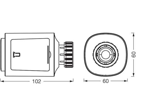 Osram Smart+ Wifi Termostato Per Termosifone, IP20, Plastica, Bianco, Confezione Da 3 - 6
