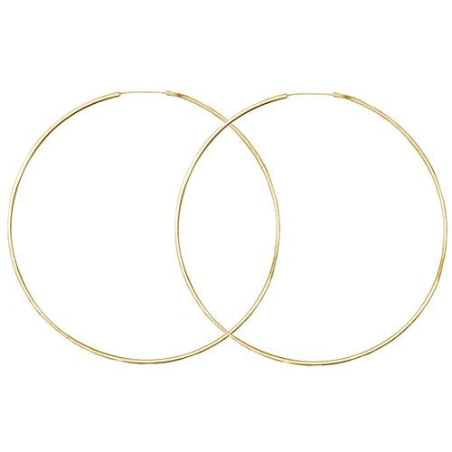 Very Thin Endless Hoops, 40mm 1 5/8