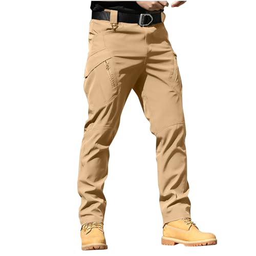 Calça masculina tática cargo militar Ripstop leve algodão elástico combate ao ar livre caminhada tra