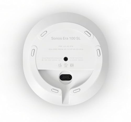 Image of Sonos Era 100 SL - Compact, Microphone-Free Speaker with WiFi, Bluetooth - White