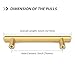Goldenwarm 10 Pack 3 inch Gold Cabinet Handles Brushed Gold Cabinet Pulls Stainless Steel Drawer Pulls, Durable Kitchen Cabinet Handles - Bathroom Bedroom Dresser Handles Easy DIY Upgrade