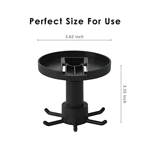 Fancyos 4 Pcs Under Cabinet Kitchen Utensils Hanger 360 Degrees Rotation Organizer Hooks 6 Claws In 1, Black #TOP1