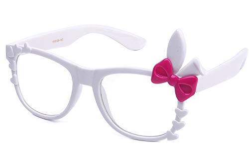 Kyra Womens High Fashion Bunny Ears Hearts Bow Clear Lens Glasses