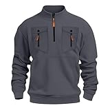 ropa hombre moderna online 【Ocasión】Sudaderas para hombre sin capucha, perfectas para el día a día, deportes, caminar, fitness, viajes, otros deportes al aire libre o ropa casual. Esta sudadera con capucha para hombre es perfecta para cualquier ocasión. Ya sea para hacer deporte, en el tiempo libre o simplemente relajarse en casa, esta chaqueta ofrece la mezcla ideal de estilo y funcionalidad. Sudadera para hombre sin capucha.
