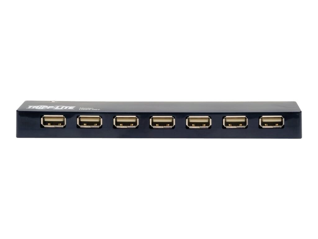 Tripp Lite Eaton Series U223-007 7-Port USB 2 0 Hub Hi-Speed 480Mbps Bus AC Powered Desktop Laptop Notebook