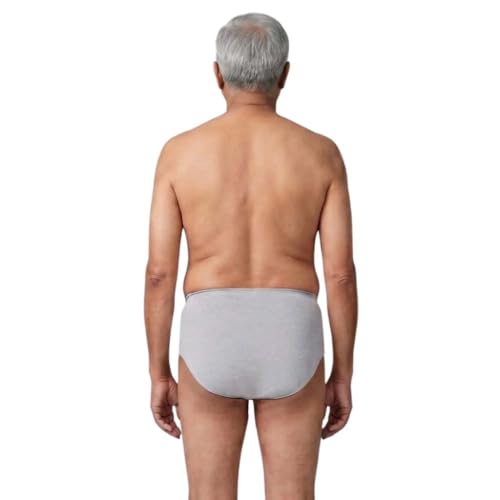Image of Leak Proof Underwear For Men | Absorbs 35ml Of Leaks | Wash & Reuse | Anti Bacterial, Hygienic & Leakproof | Comfy Cotton | Pack Of 1 | Grey | L