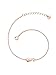 Produktbild GLANZSTÜCKE MÜNCHEN Damen-Armband Seepferdchen Sterling Silber rosévergoldet 17 + 3 cm - Armkettchen Seepferd Silberarmkettchen mit Anhänger Seepferdchen Freundschaftsarmbänder