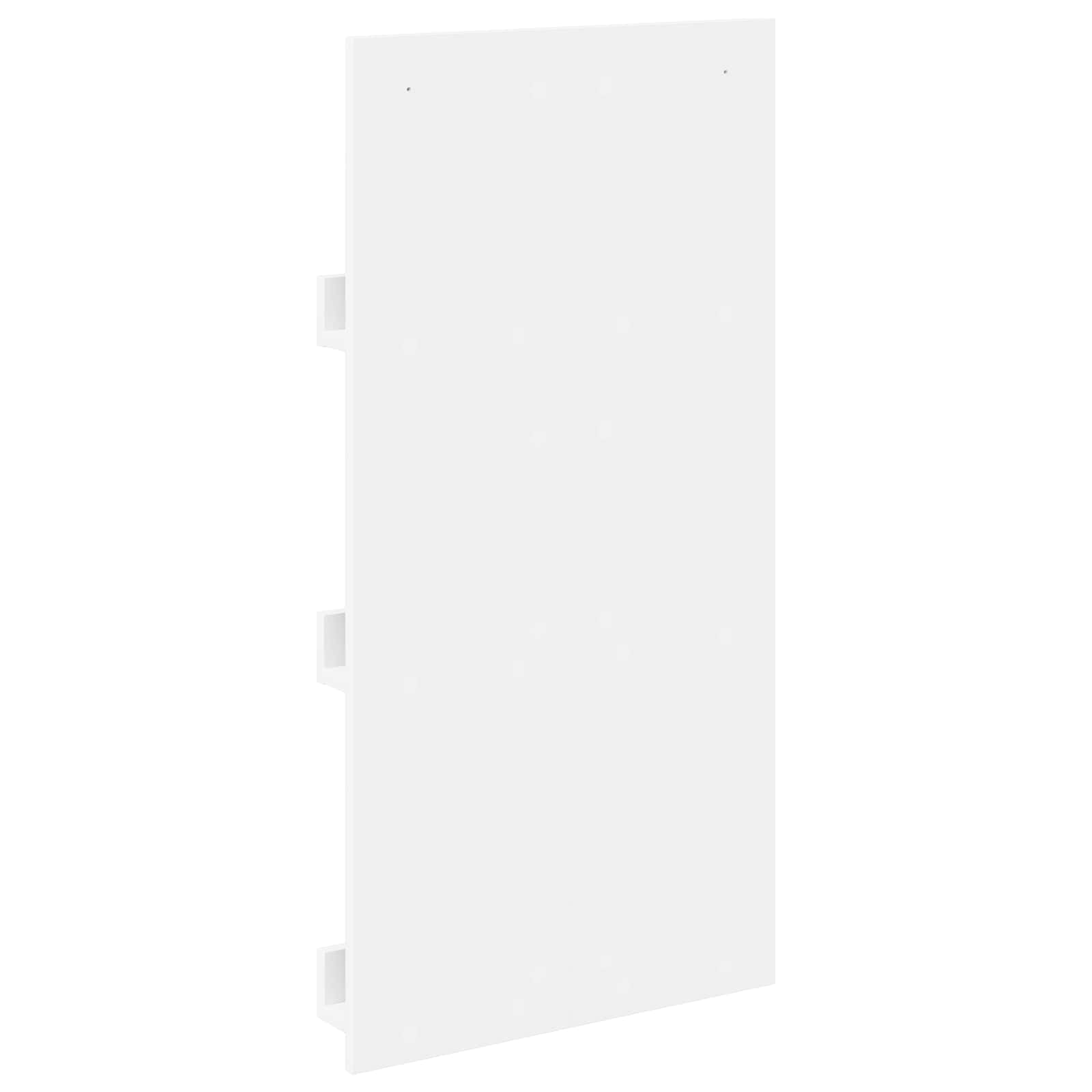 Portariviste in legno bianco, 51 x 11 x 102 cm, con 3 ripiani, versatile portariviste per soggiorno, ufficio e corridoio, pratico portaoggetti e organizer per libri
