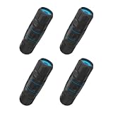 Elecan IP68 Waterproof Cat 6 RJ45 Coupler 4 Pack, 1000Mbps FTP Shielded Female to Female Ethernet LAN Network Cable Connector Extender, Indoor & Outdoor Use for Cat6/ Cat 5e 5 PoE IP Cameras Devices