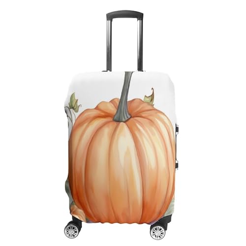 Travel Wheeled Suitcase Sleeve Dustproof Anti-scratch Fall Watercolor Pumpkins Luggage Case Protective Cover For 19-32 Inch Luggage